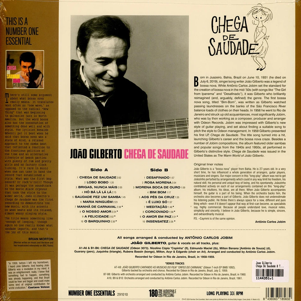 Joao Gilberto - Chega De Saudade 8 Tracks Limited Edition