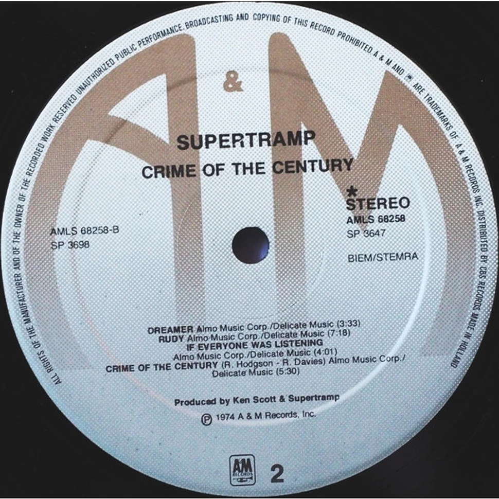 Supertramp - Crime Of The Century