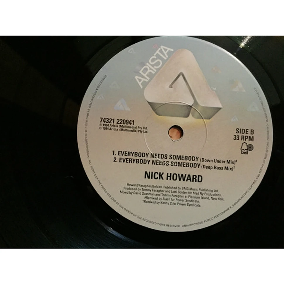 Nick Howard - Everybody Needs Somebody