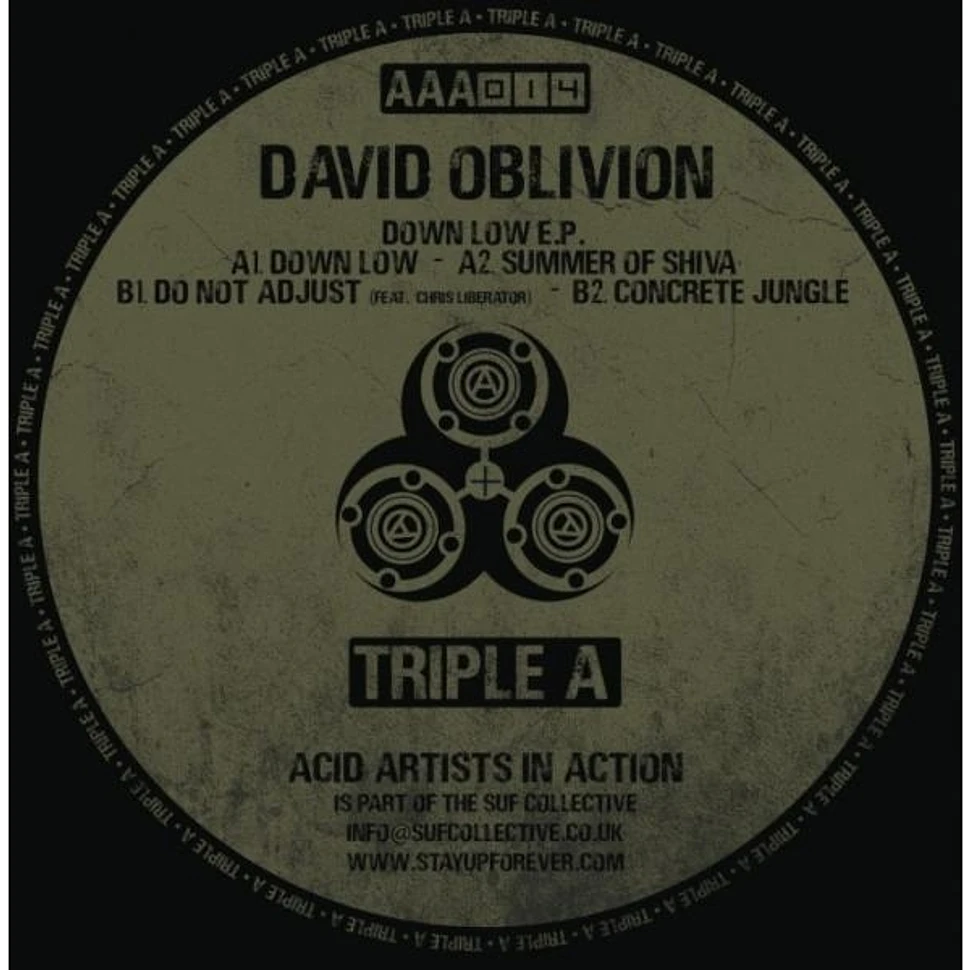 David Oblivion - Down Low EP