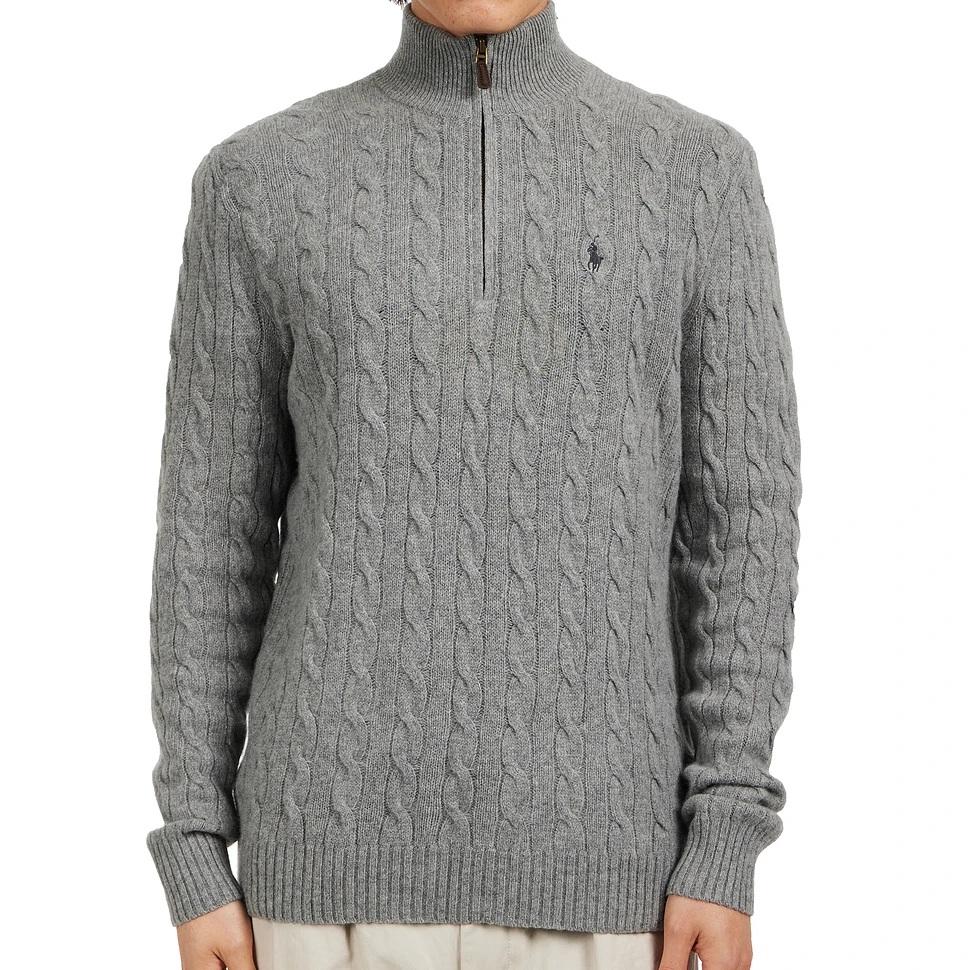 Polo Ralph Lauren - Cable-Knit Wool-Cashmere Zip Sweater