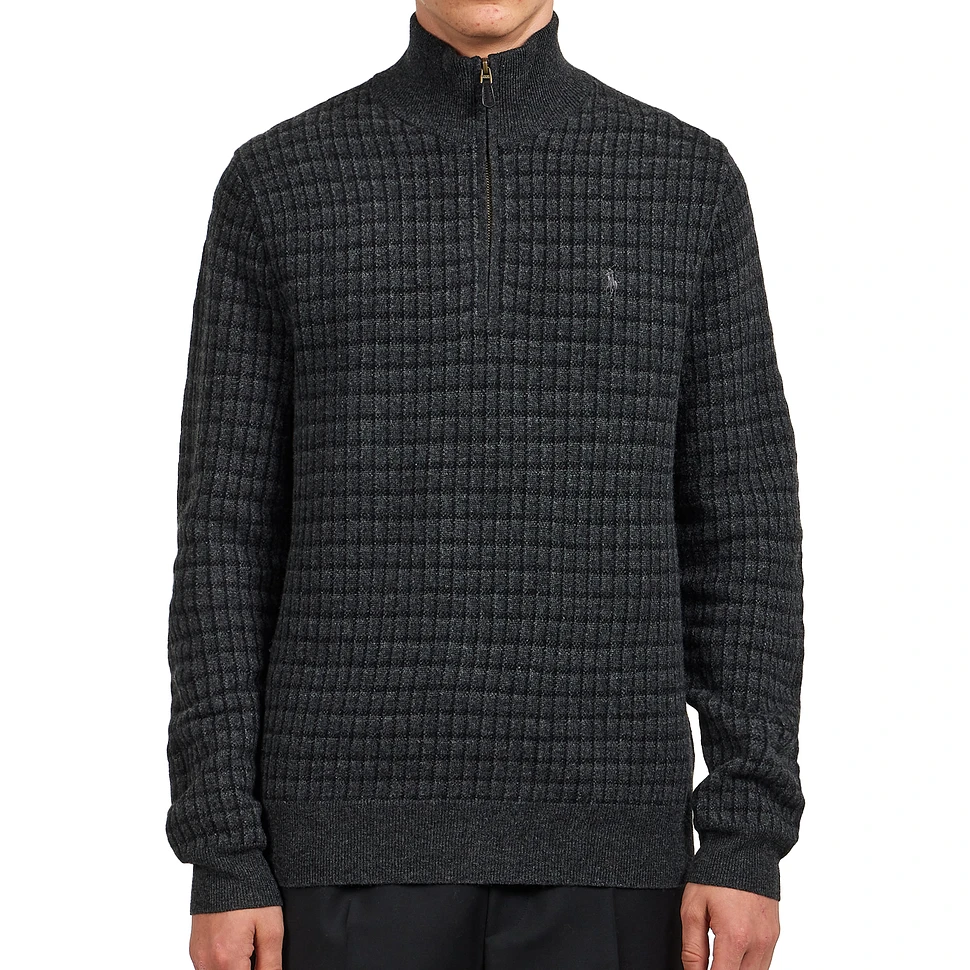 Polo Ralph Lauren - Plaid Wool Quarter-Zip Sweater