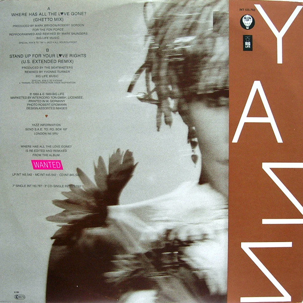 Yazz - Where Has All The Love Gone?