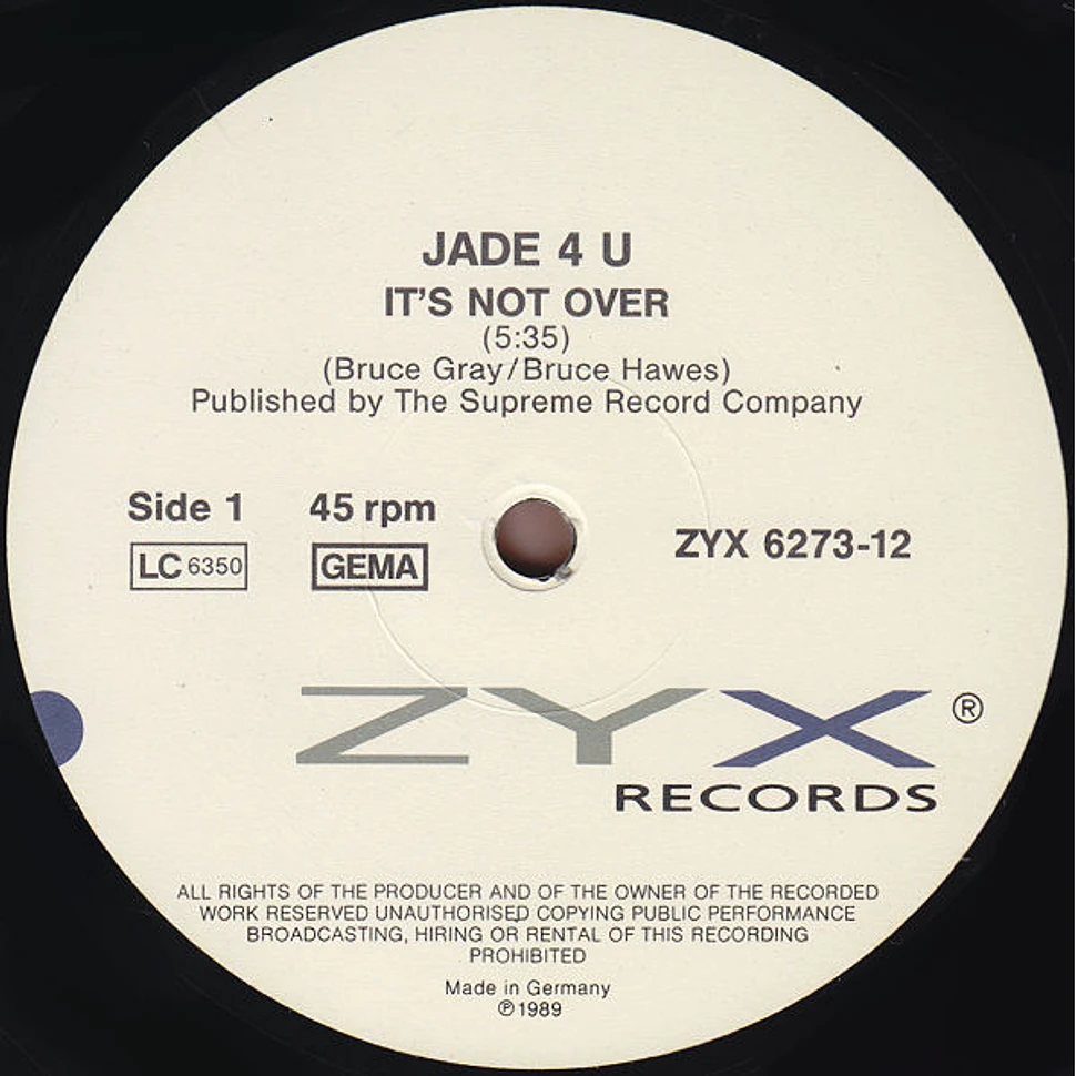 Jade 4U - It's Not Over