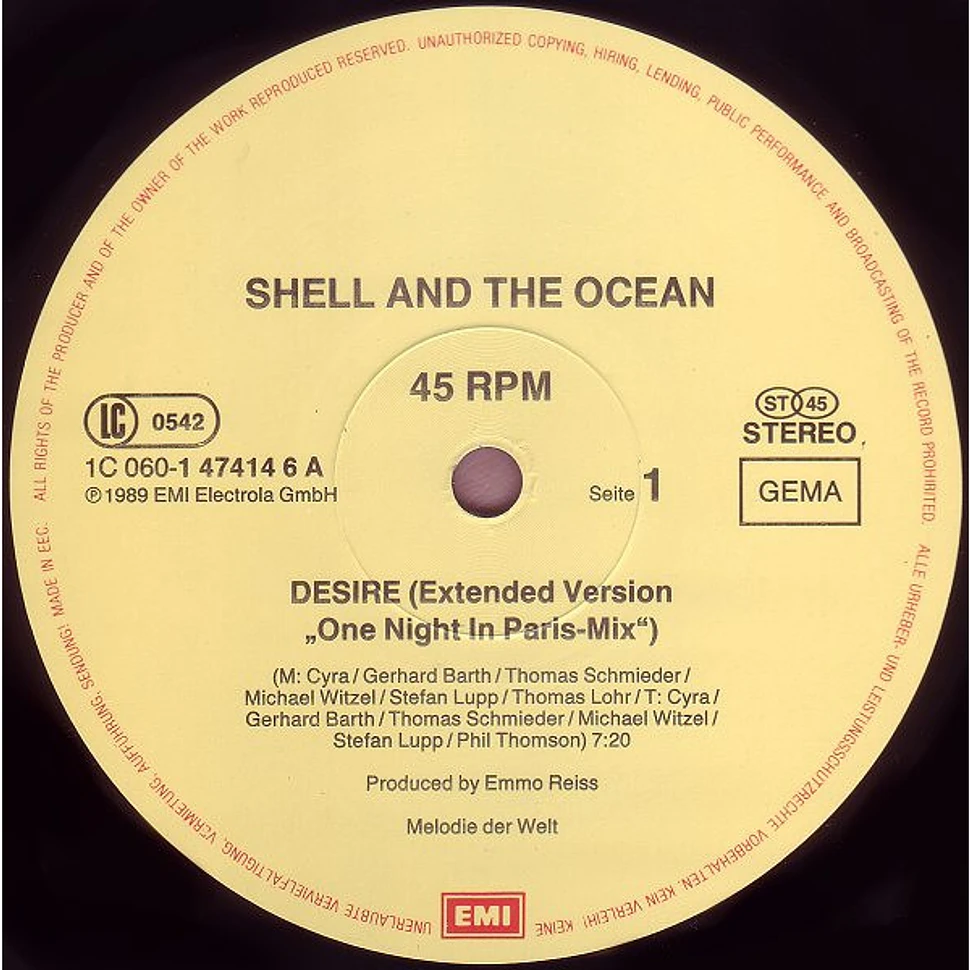 Shell And The Ocean - Desire (One Night In Paris Mix)