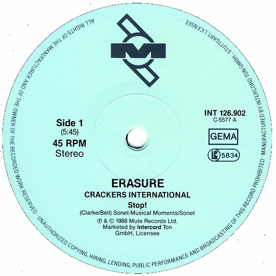 Erasure - Crackers International Part II