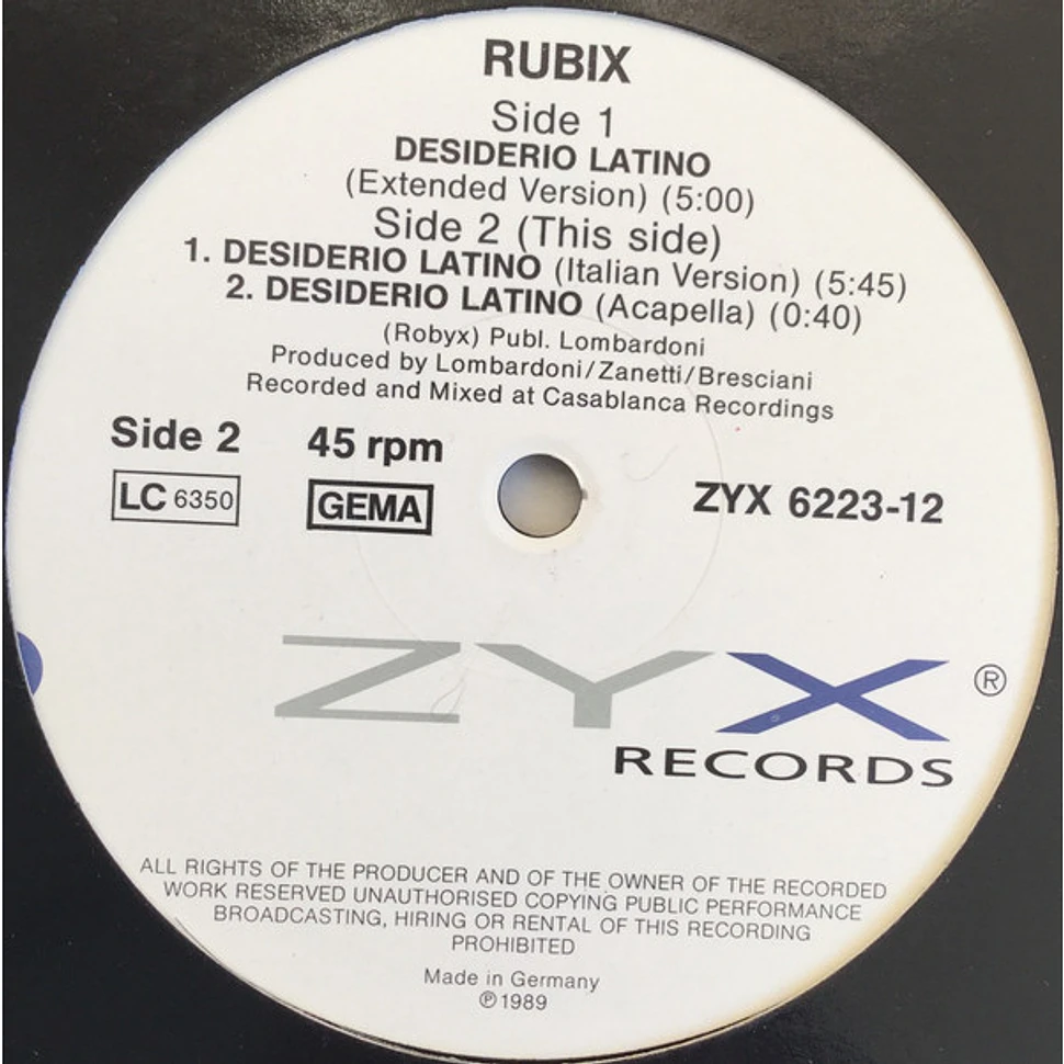 Rubix - Desiderio Latino