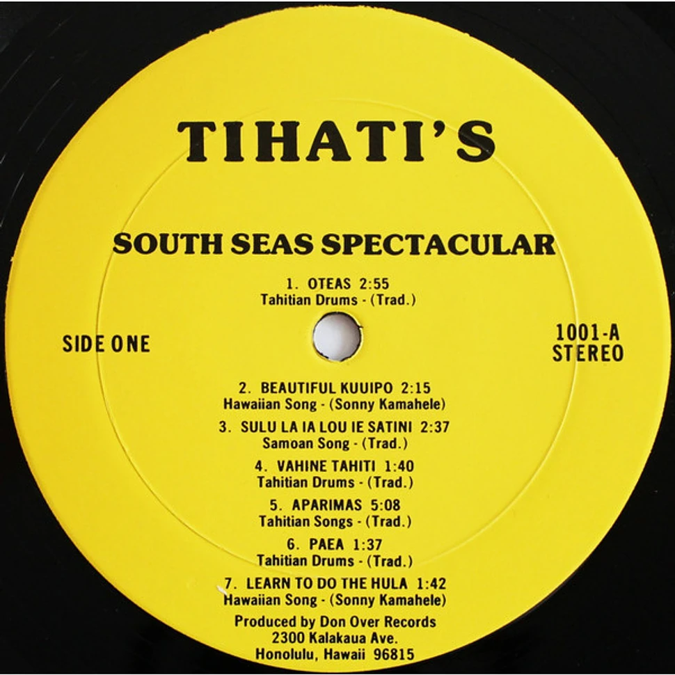 Unknown Artist - Tihati's South Seas Spectacular