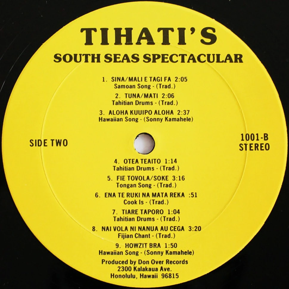 Unknown Artist - Tihati's South Seas Spectacular