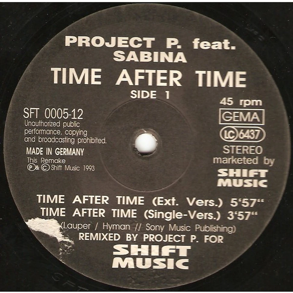 Project P. Feat. Sabina - Time After Time (Dance Remix)
