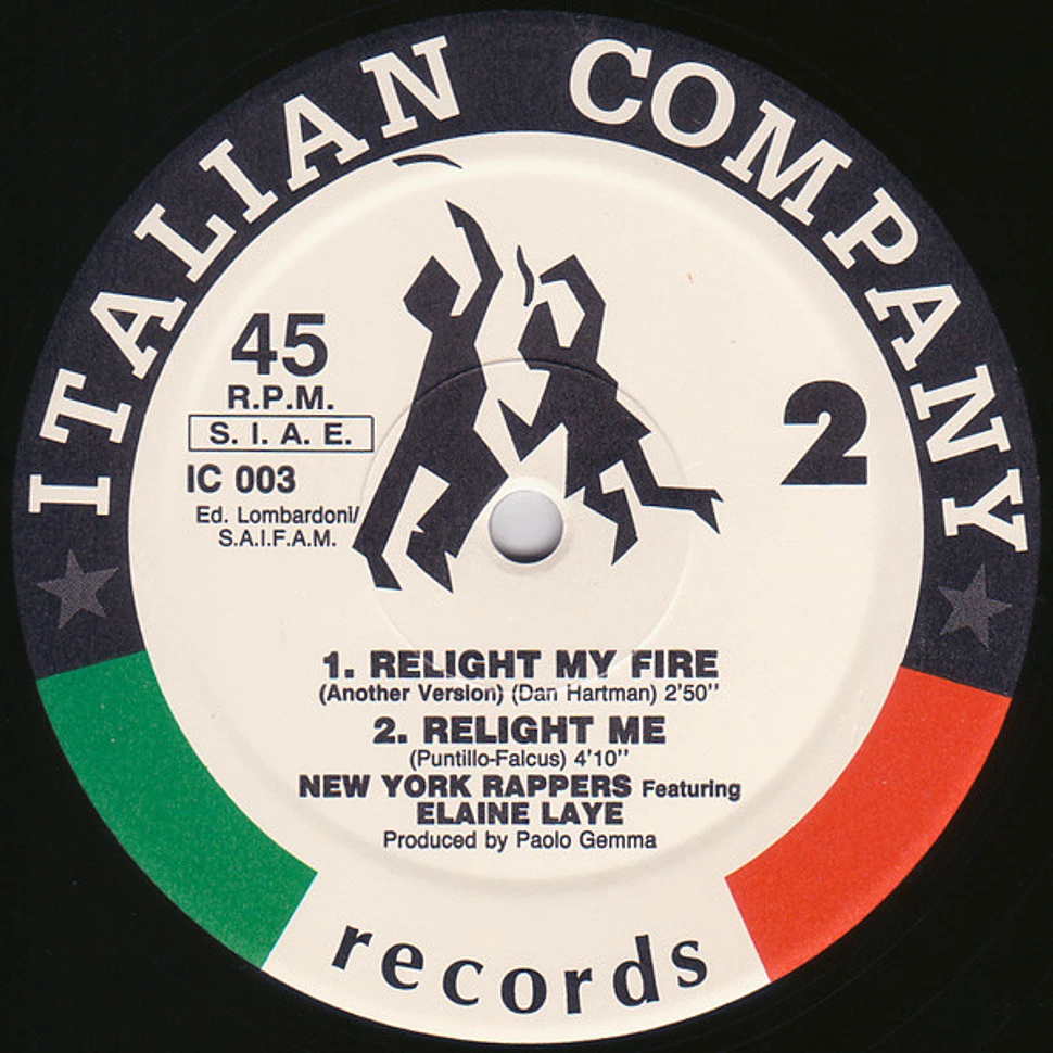 New York Rappers Featuring Elaine Laye - Relight My Fire