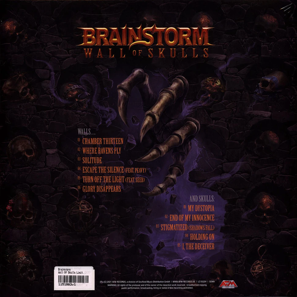 Brainstorm - Wall Of Skulls Limited Clear Red Vinyl Edition