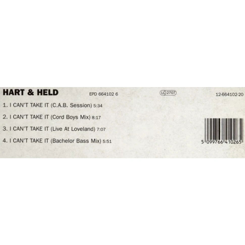 Hart & Held - I Can't Take It