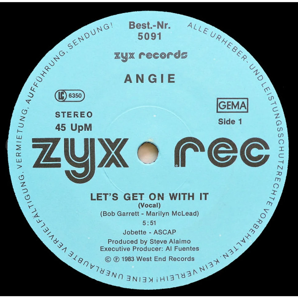 Angie - Let's Get On With It