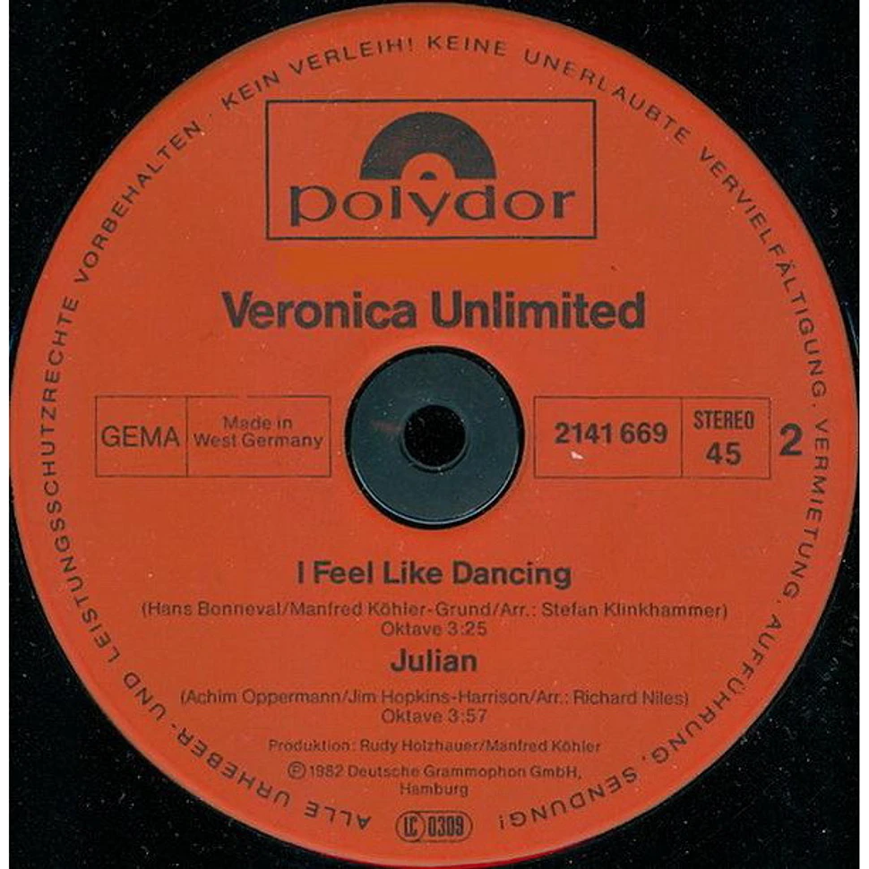 Veronica Unlimited - New York City (3 - Titel Maxi EP)