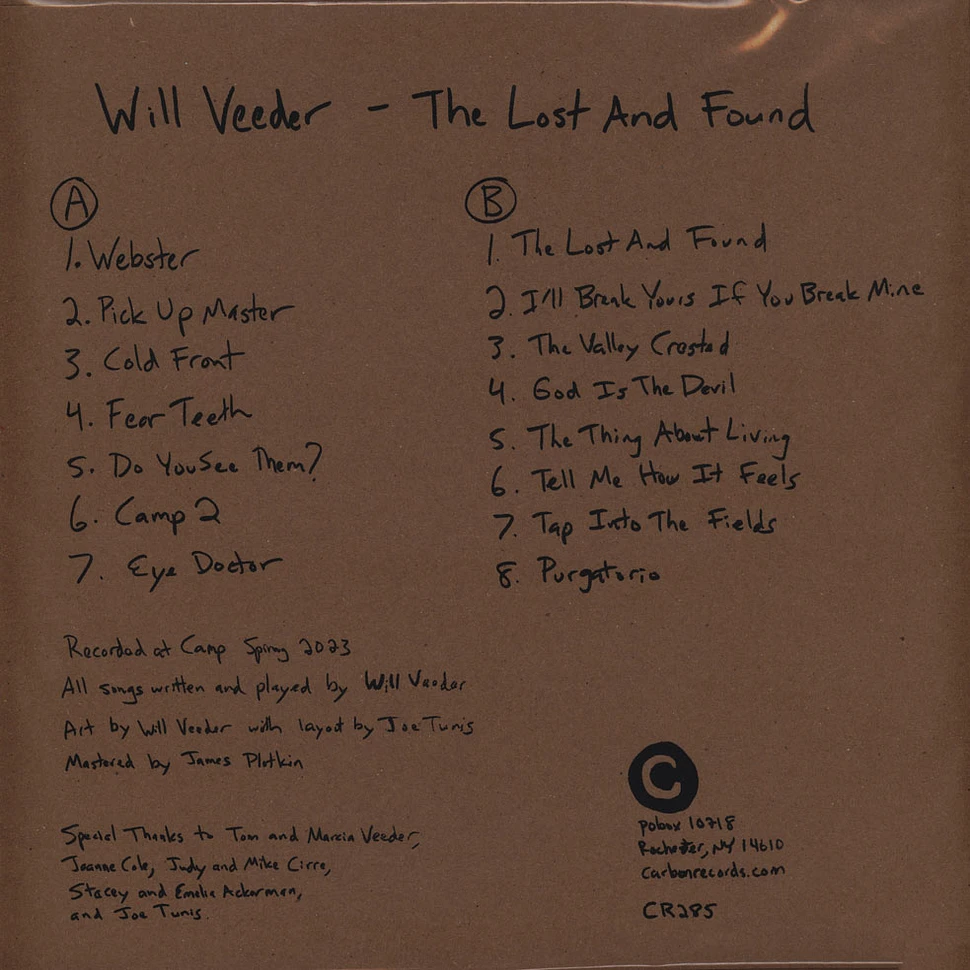 Will Veeder - The Lost And Found