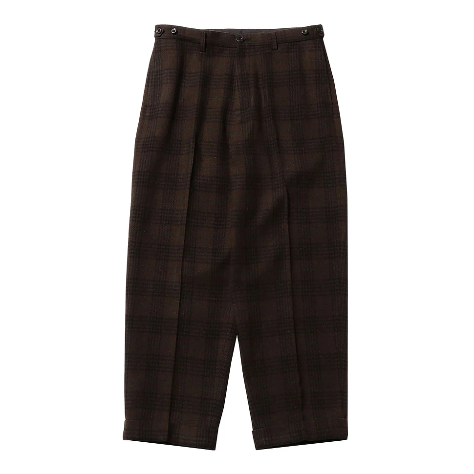 Beams Plus - IVY Trousers Wide Recycle Wool Plaid