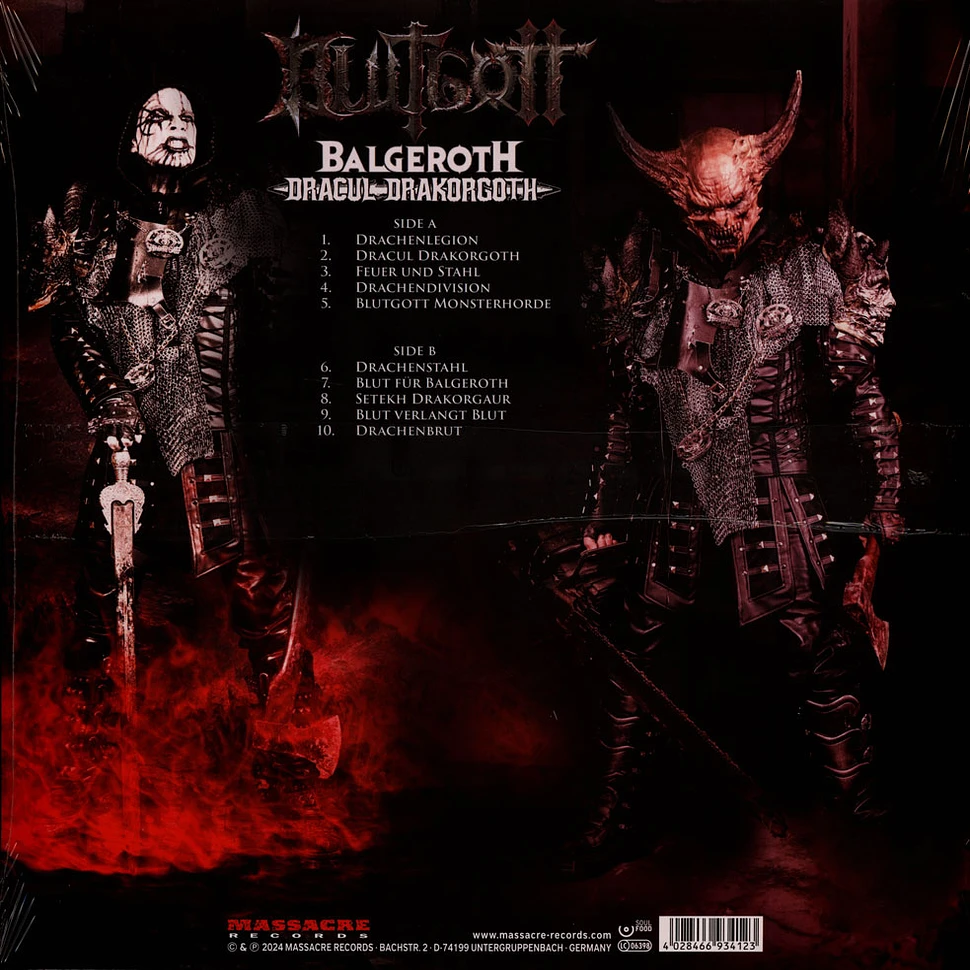 Blutgott - Dracul Drakorgoth Balgeroth Version Black Vinyl Edition