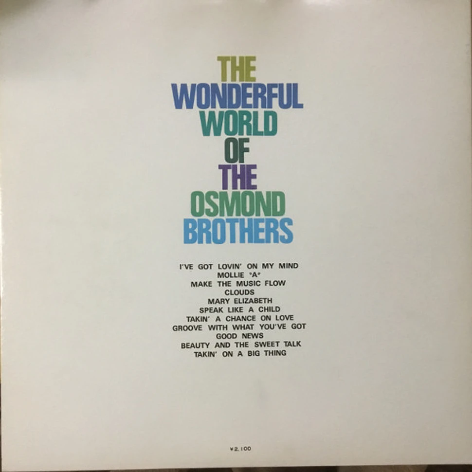 The Osmonds - The Wonderful World Of The Osmond Brothers