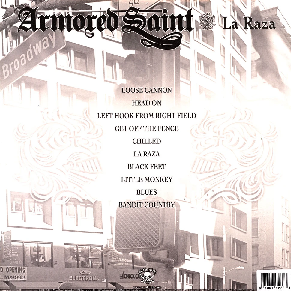 Armored Saint - La Raza Ri White Black Marbled Vinyl Edition