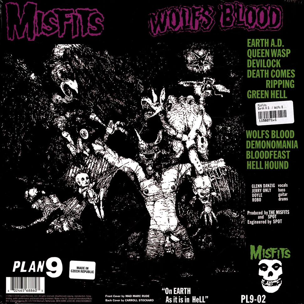 Misfits - Earth A.D. / Wolfs Blood Purple Swirl Vinyl Edition