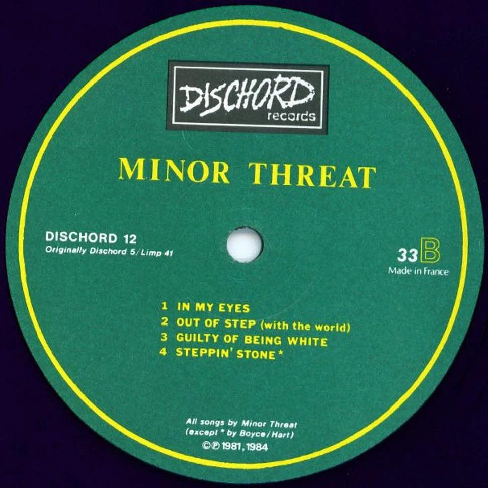 Minor Threat - Minor Threat