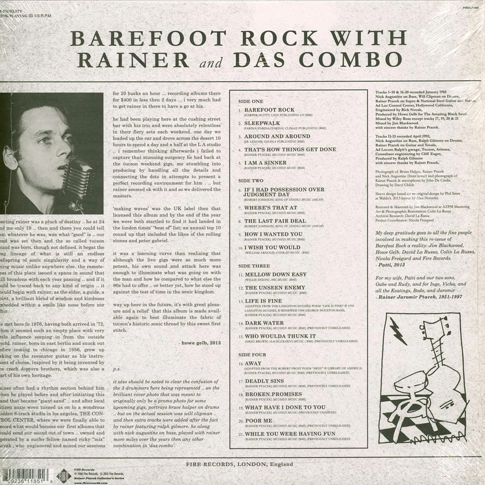 Rainer Ptacek - Barefoot Rock With Rainer And Das Combo