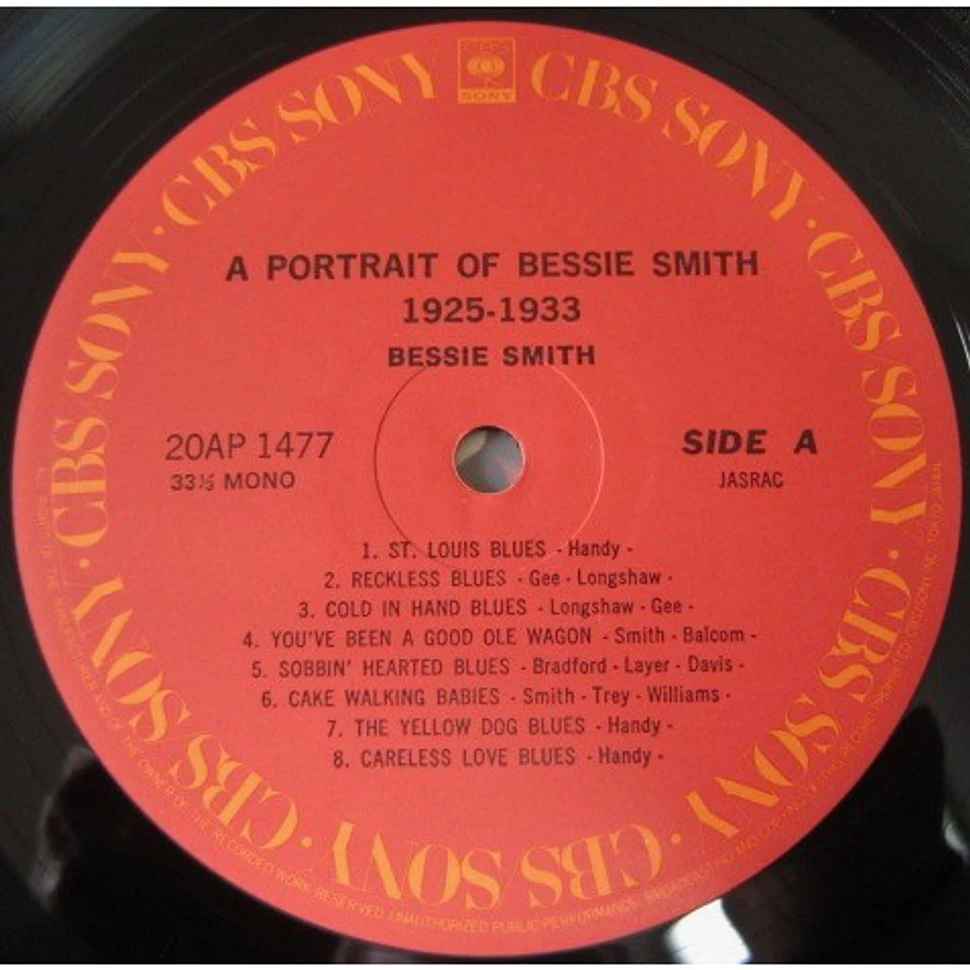 Bessie Smith - A Portrait Of Bessie Smith 1925-1933