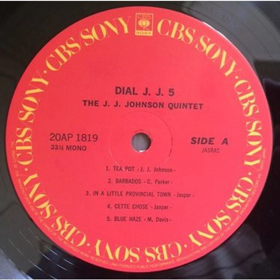 The J.J. Johnson Quintet - Dial J.J. 5