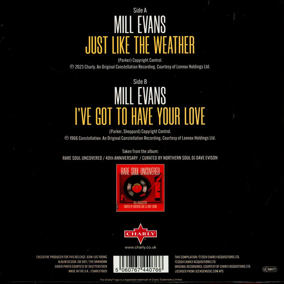 Mill Evans / Mill Evans - Just Like The Weather / I've Got To Have Your Love