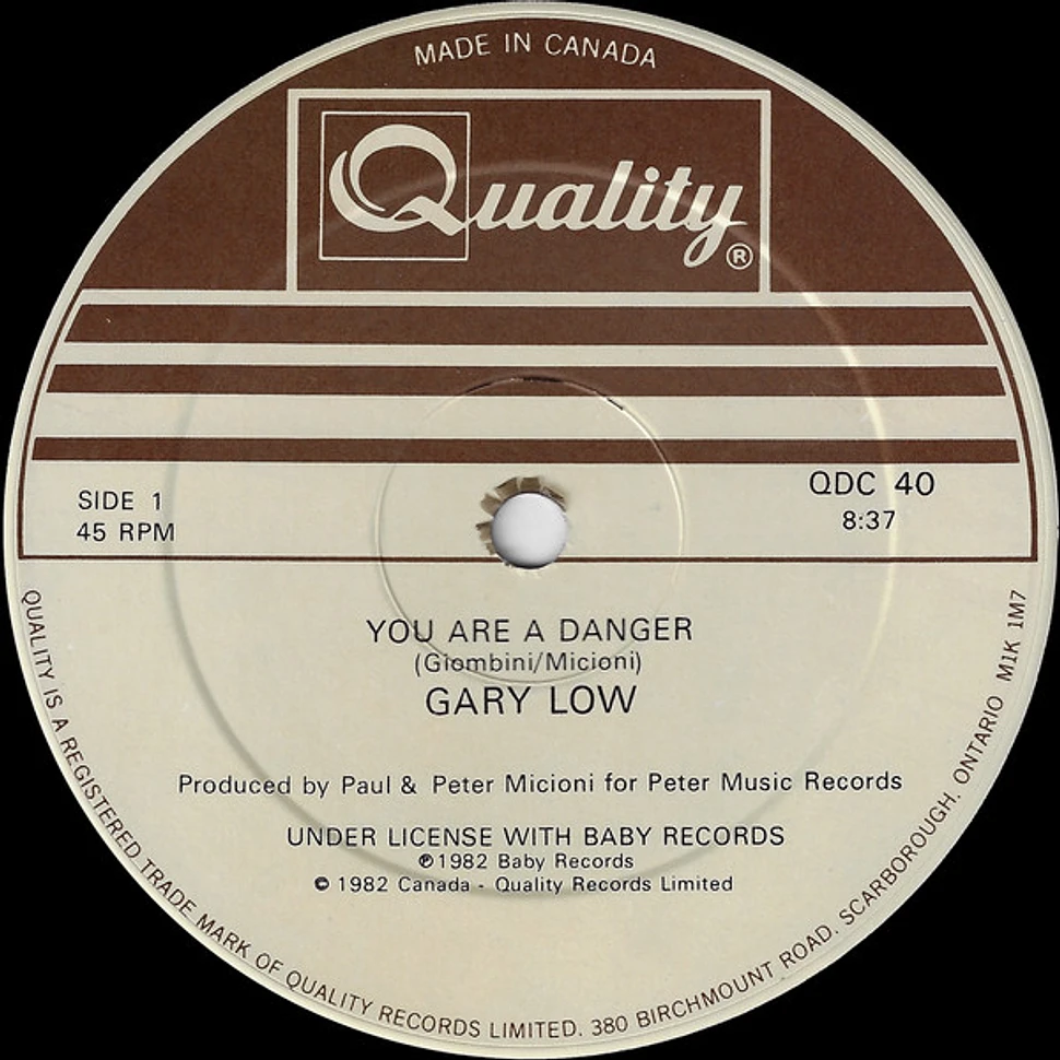 Gary Low - You Are A Danger