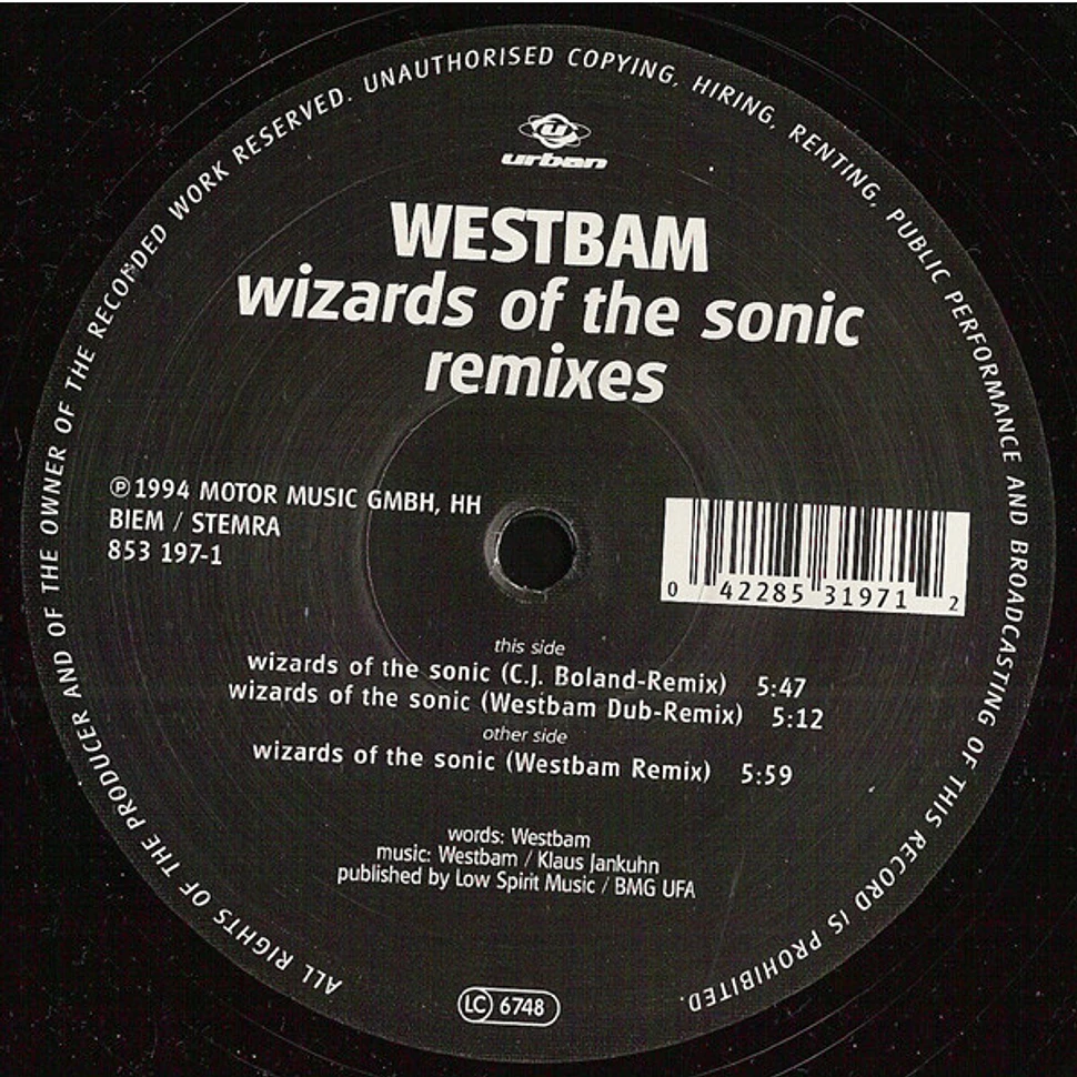 WestBam - Wizards Of The Sonic (Remix)