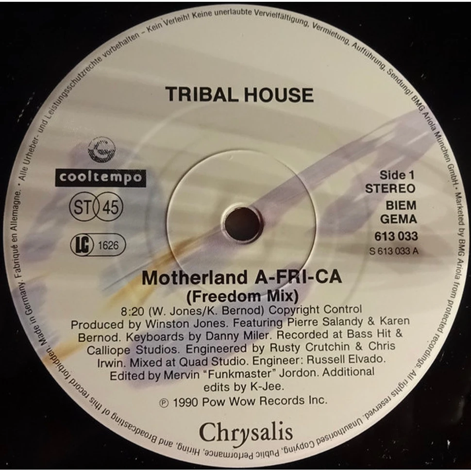 Tribal House - Motherland -A-fri-ca-