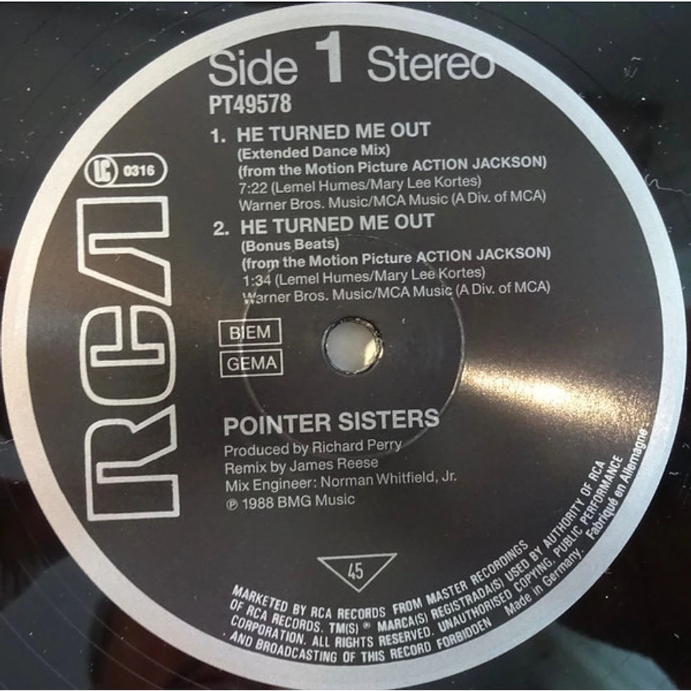 Pointer Sisters - He Turned Me Out