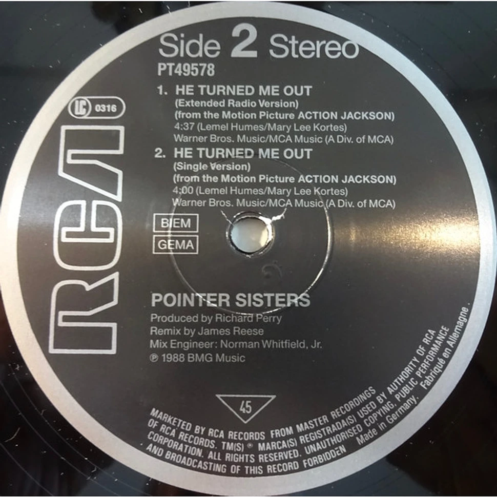 Pointer Sisters - He Turned Me Out