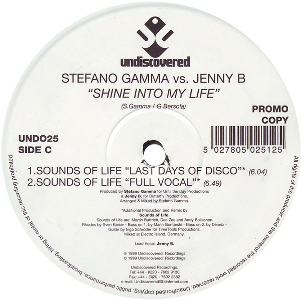 Stefano Gamma vs. Jenny B. - Shine Into My Life