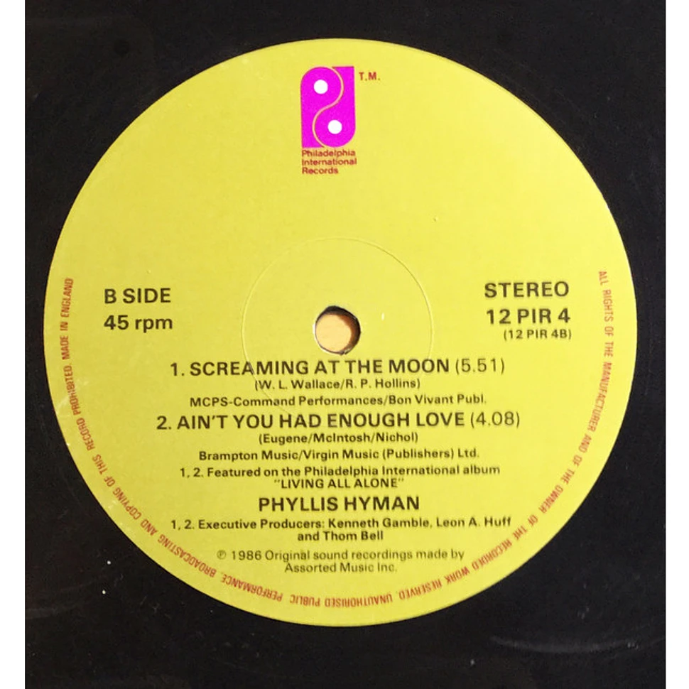 Phyllis Hyman - Screaming At The Moon