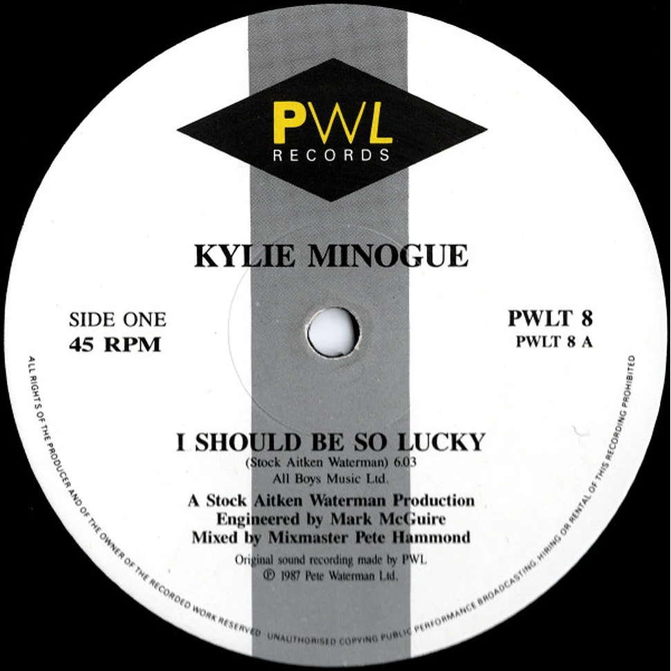 Kylie Minogue - I Should Be So Lucky