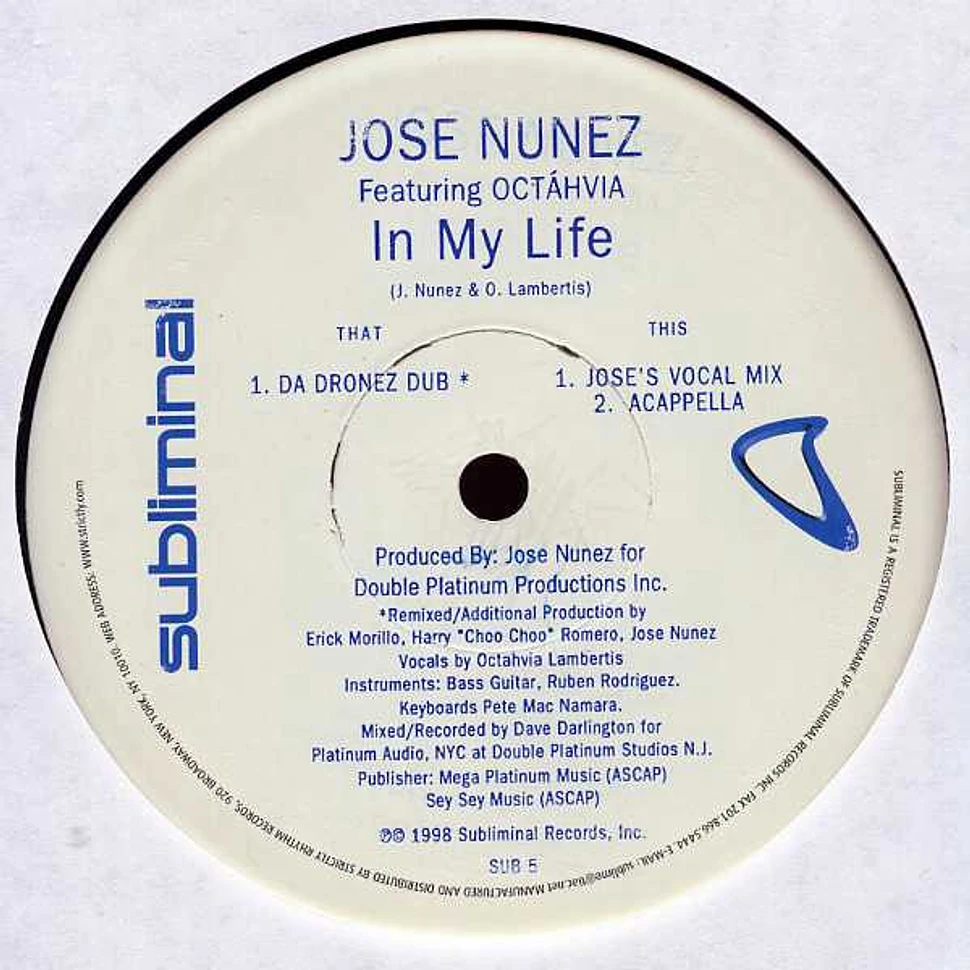 Jose Nuñez Featuring Octavia Lambertis - In My Life