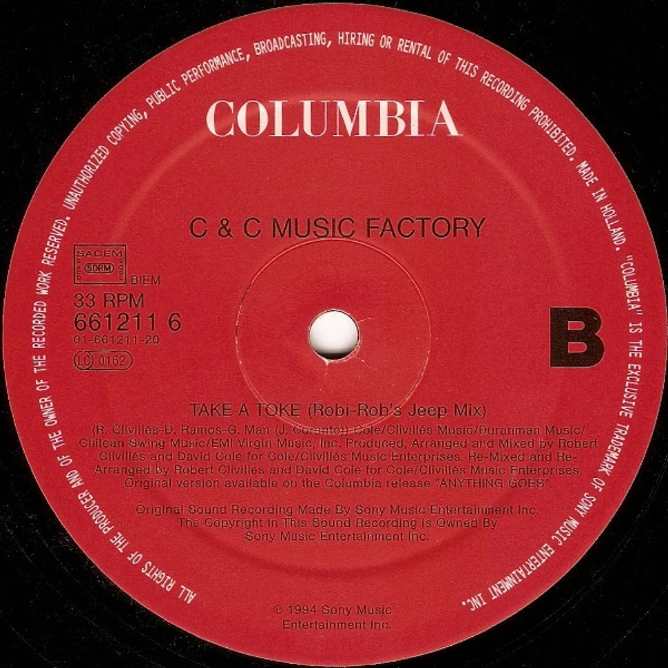 C + C Music Factory - I Found Love / Take A Toke