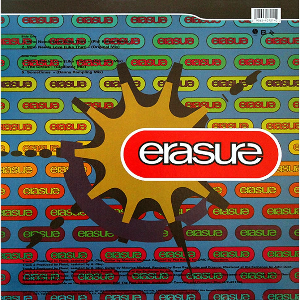 Erasure - Who Needs Love (Like That)