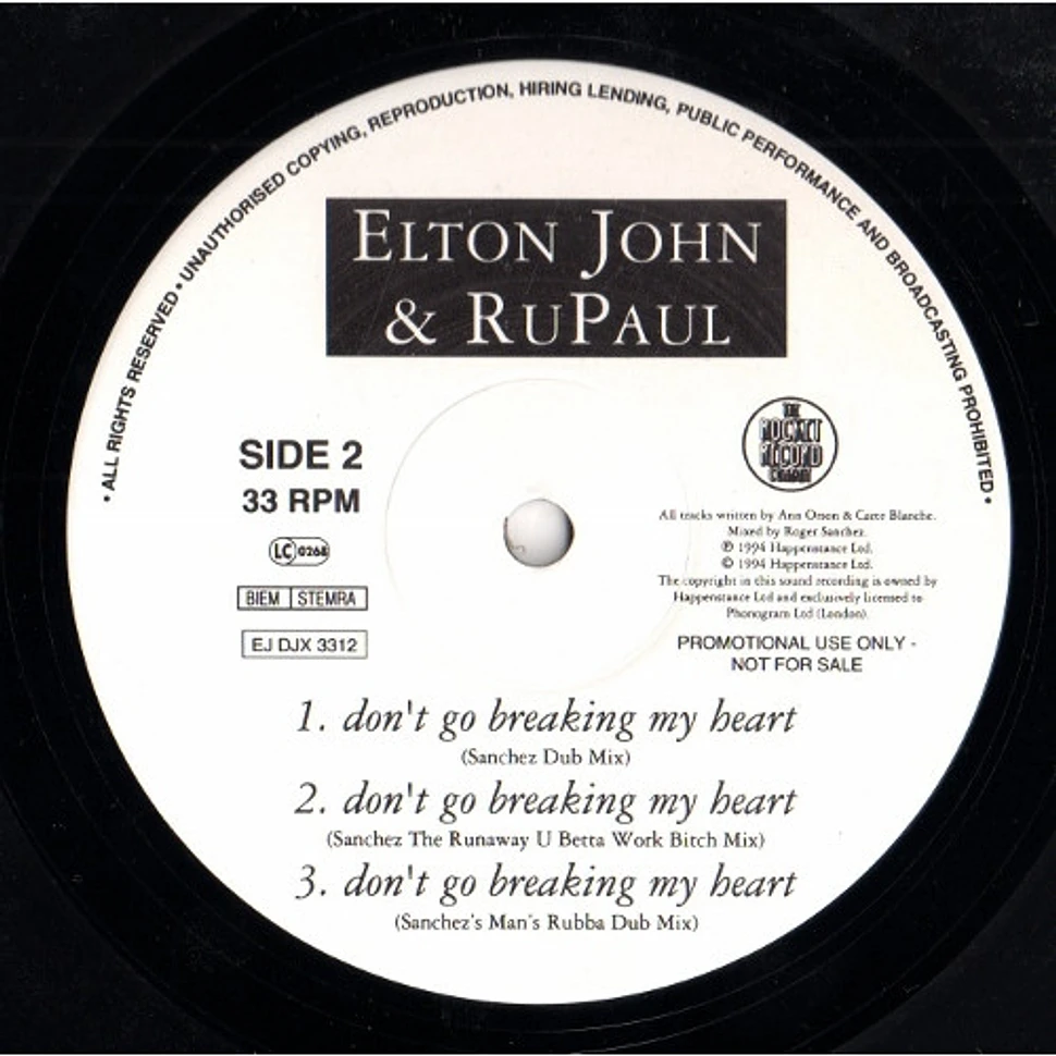 Elton John & RuPaul - Don't Go Breaking My Heart