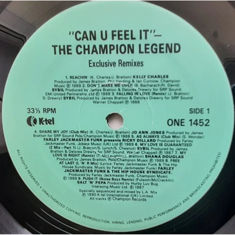 V.A. - Can U Feel It? - The Champion Legend