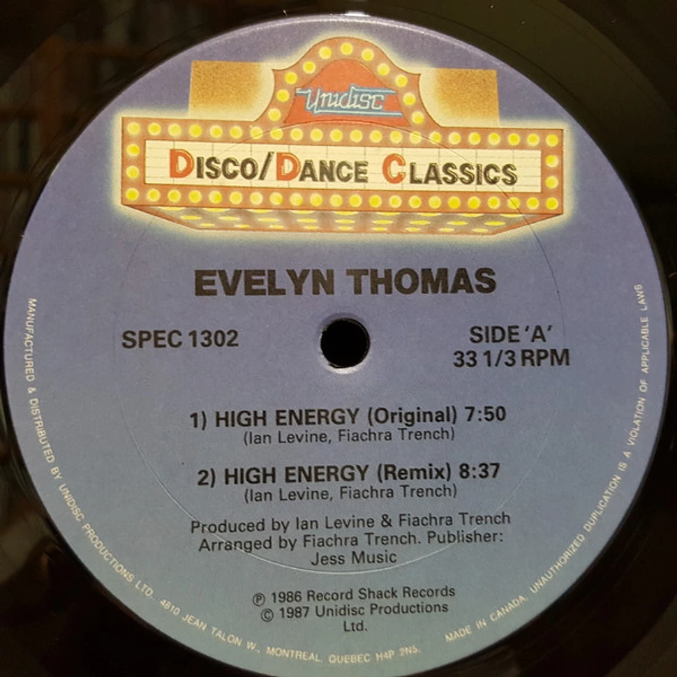 Evelyn Thomas - High Energy