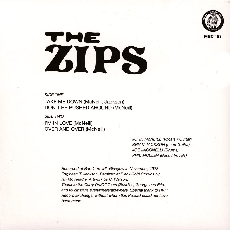 The Zips - Take Me Down