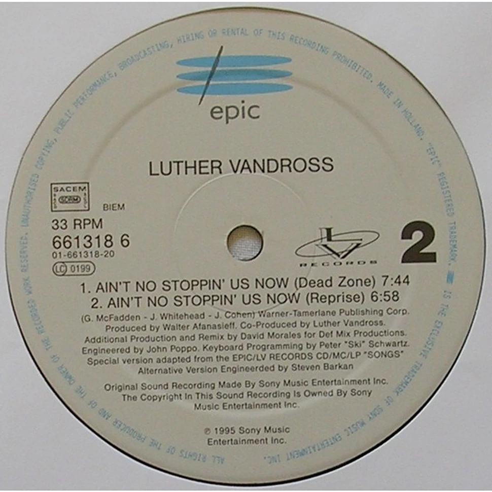 Luther Vandross - Ain't No Stoppin' Us Now