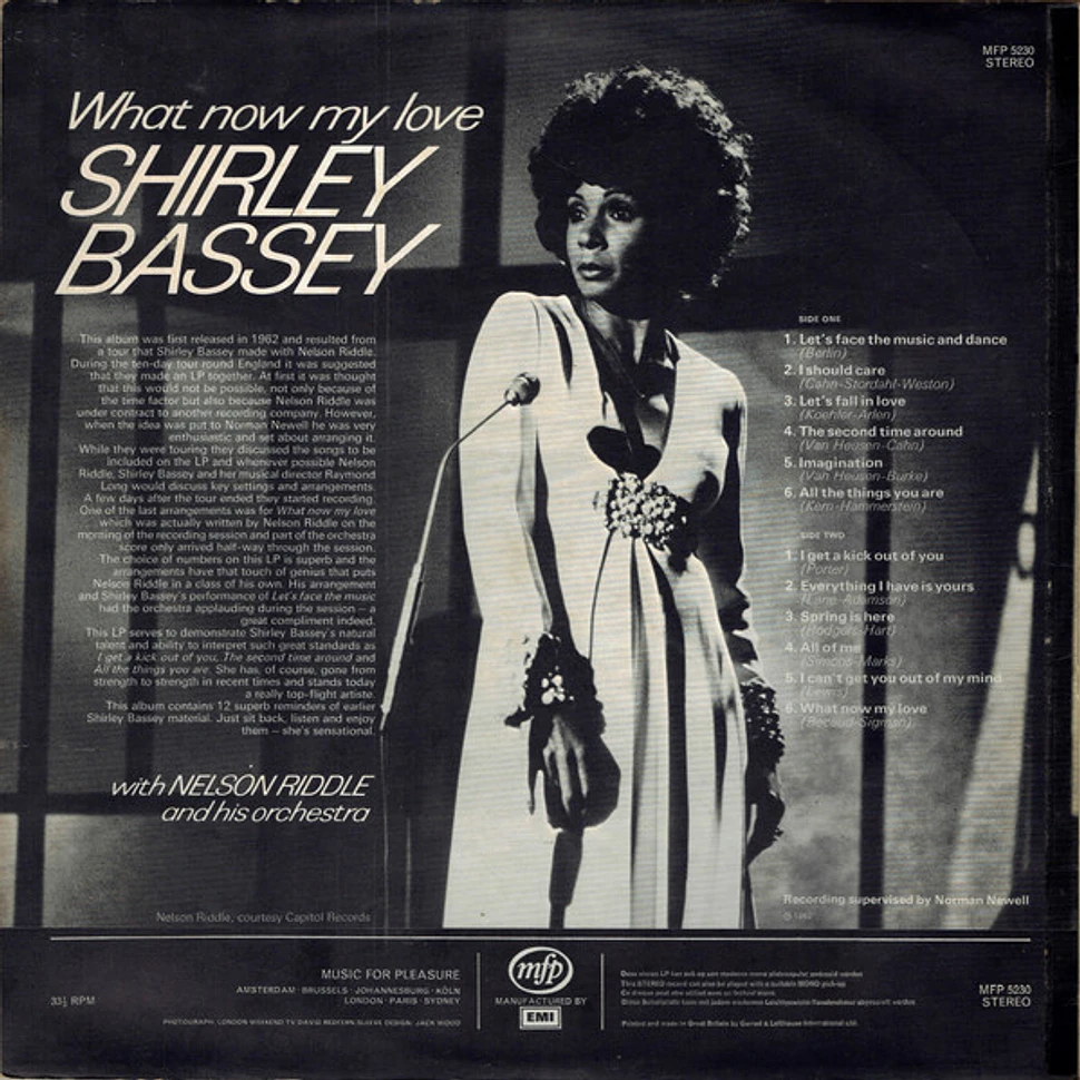 Shirley Bassey With Nelson Riddle And His Orchestra - What Now My Love