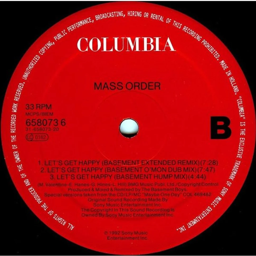 Mass Order - Let's Get Happy (Remixes)