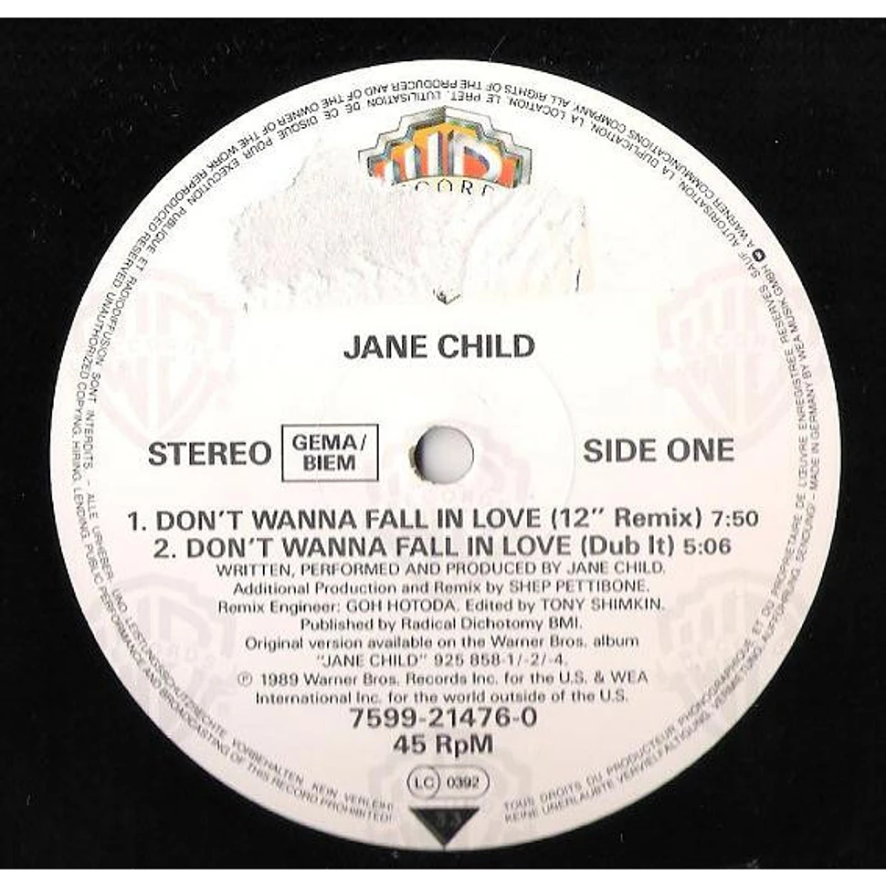 Jane Child - Don't Wanna Fall In Love