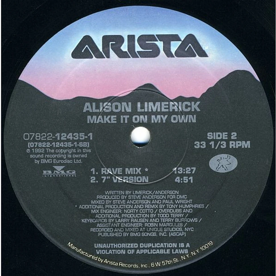 Alison Limerick - Make It On My Own